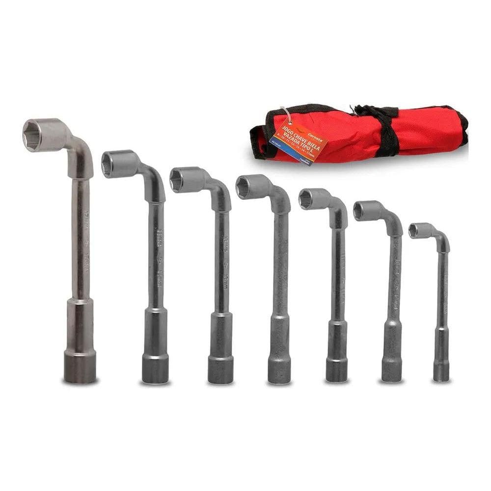 2X Jogo De Mini Chave L / Biela Vazada 7 Pcs 8 Ate 17Mm Corn