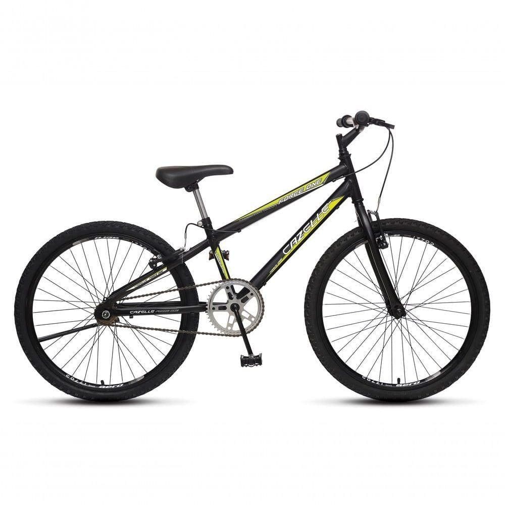 Bicicleta Force 1 Aro 24 Sem Marchas Freios V-brake Preto