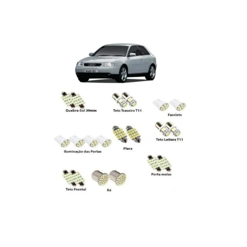 Kit Lâmpadas Led Audi A3 1998 A 2006
