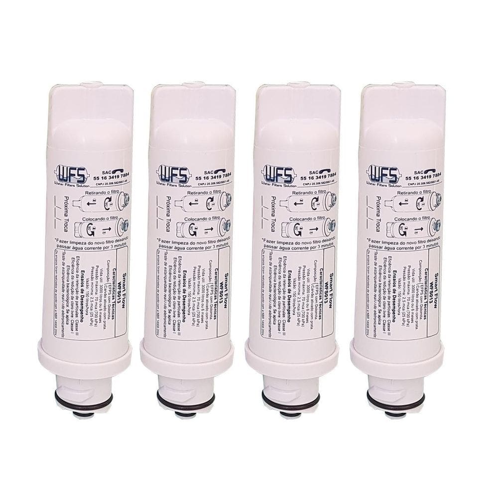 Kit 4 Filtro Refil Eletroclux Pa 10N 20 25G 30G 40G Pappca10