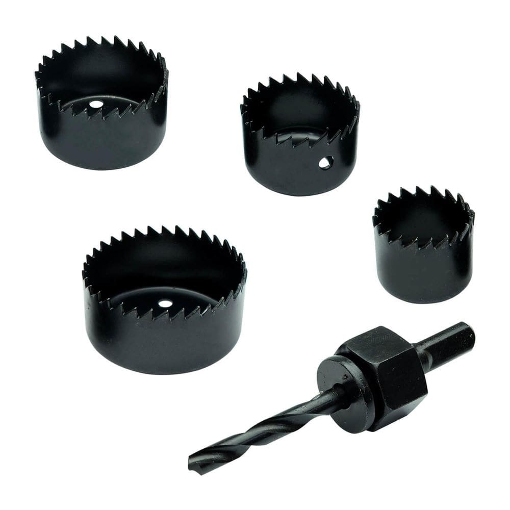 Jogo Serra Copo Kit 5 Peças Para Madeira Gesso Pvc Plástico