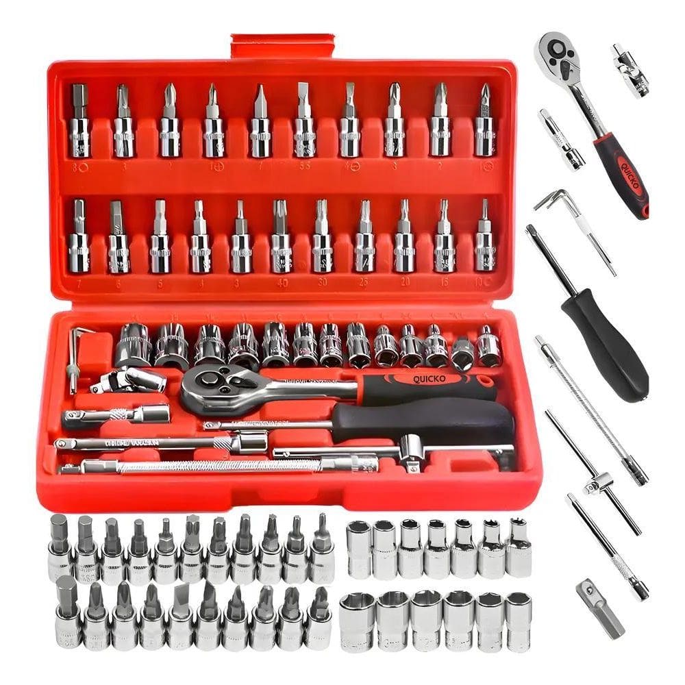 Kit Ferramentas 46 Peças Crv Reparo Carro Mot