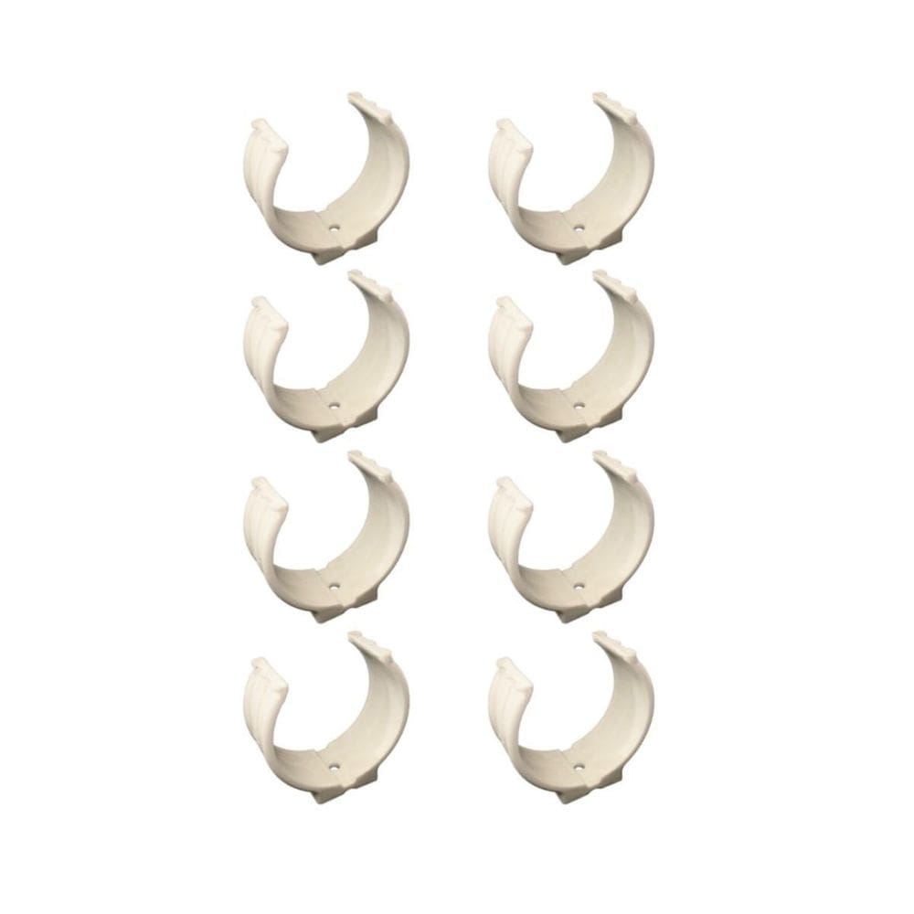 Kit 8 Abraçadeira Impacto Cano Tubo 100Mm 4`` Branca Estrela