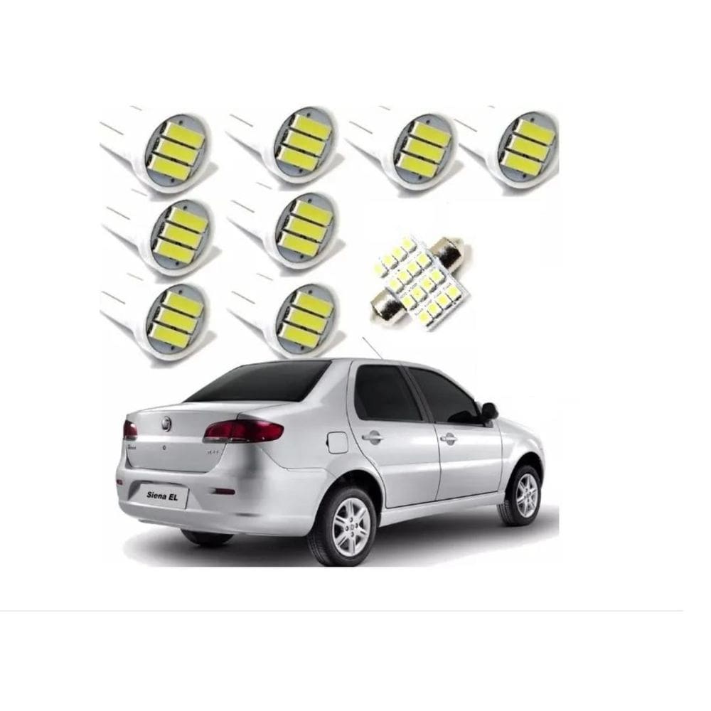 Kit Lampada Led Fiat Siena 2012 2013 2014 2015 2016