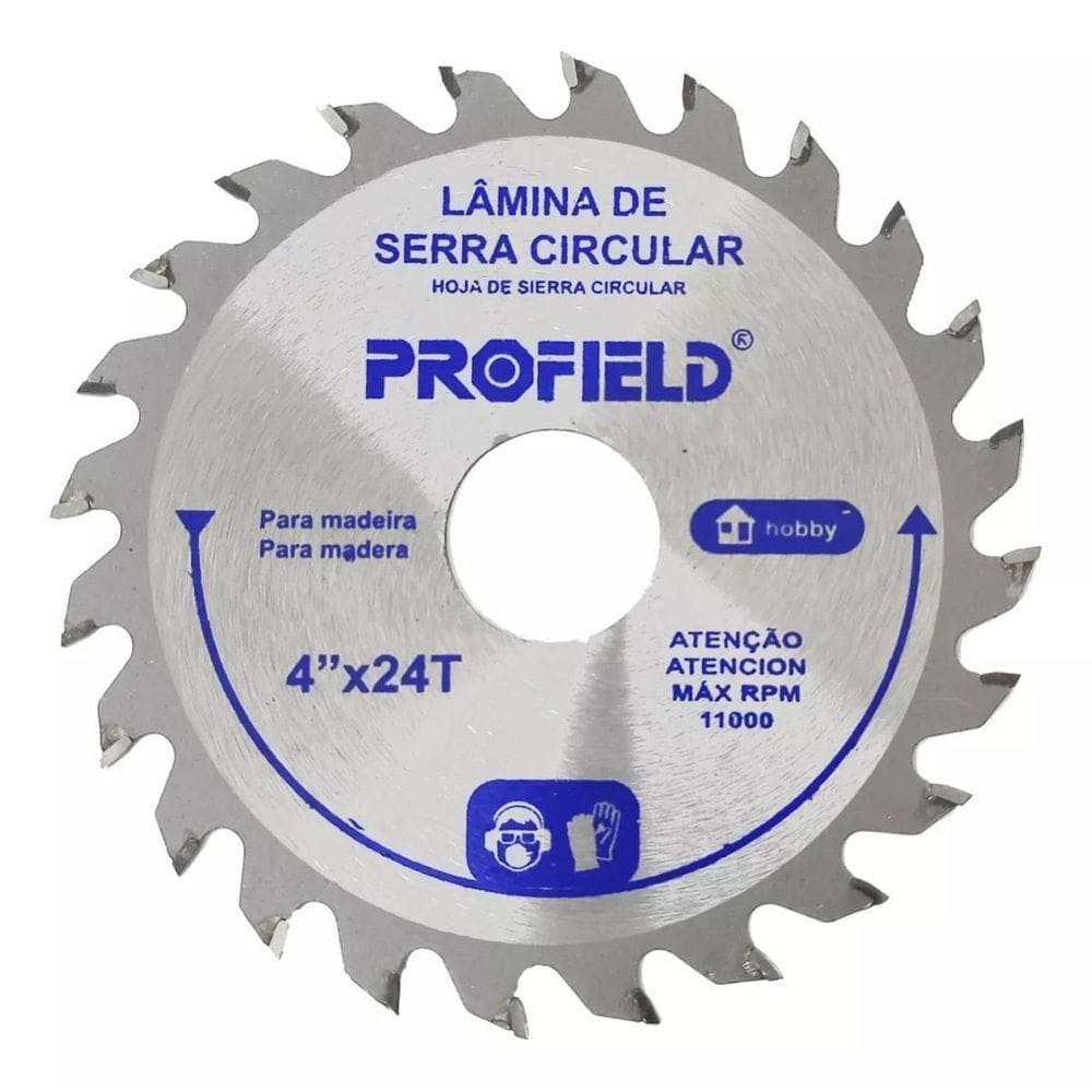 Disco Serra Circular Madeira 24 Dentes 110mm Profield