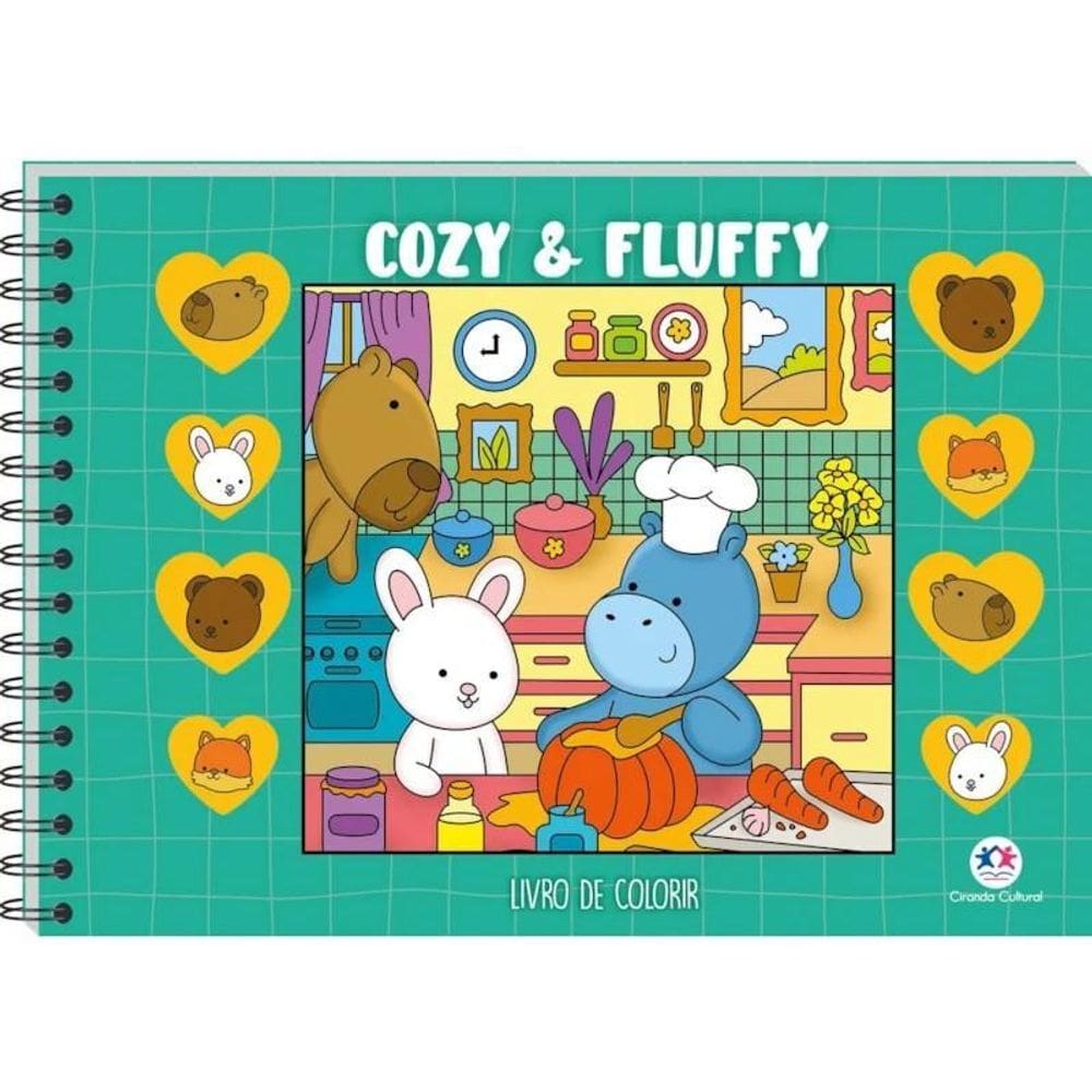 Comfy & Cozy - Livro De Colorir - Capa Dura - Green