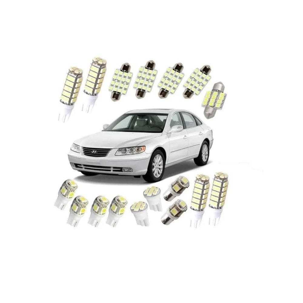 Kit Lâmpadas Led Hyundai Azera 2005 A 2009 Super Branca