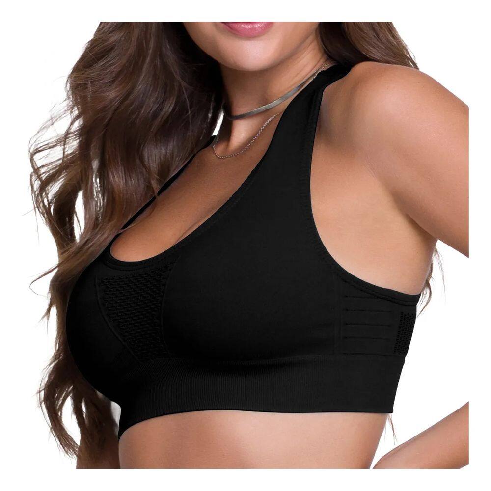 Top Selene Nadador Furadinho S/Costura Feminino Fitness 20962