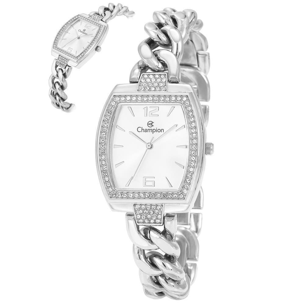 Relógio Champion Feminino Ref: Cf24840Q Retangular Bracelete