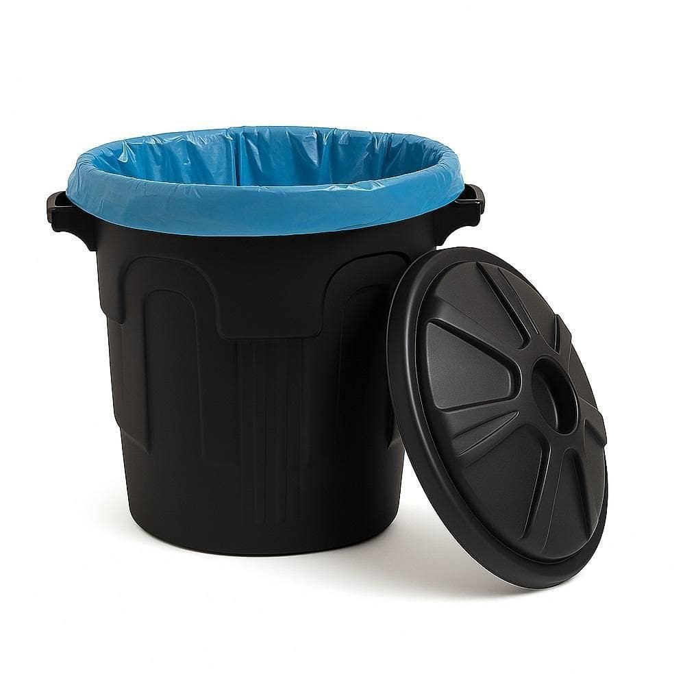 Lixeira Cozinha Banheiro Cesto De Lixo 10 Litros Com Tampa Alca Balde Agua Multiuso Casa Comercio Preta