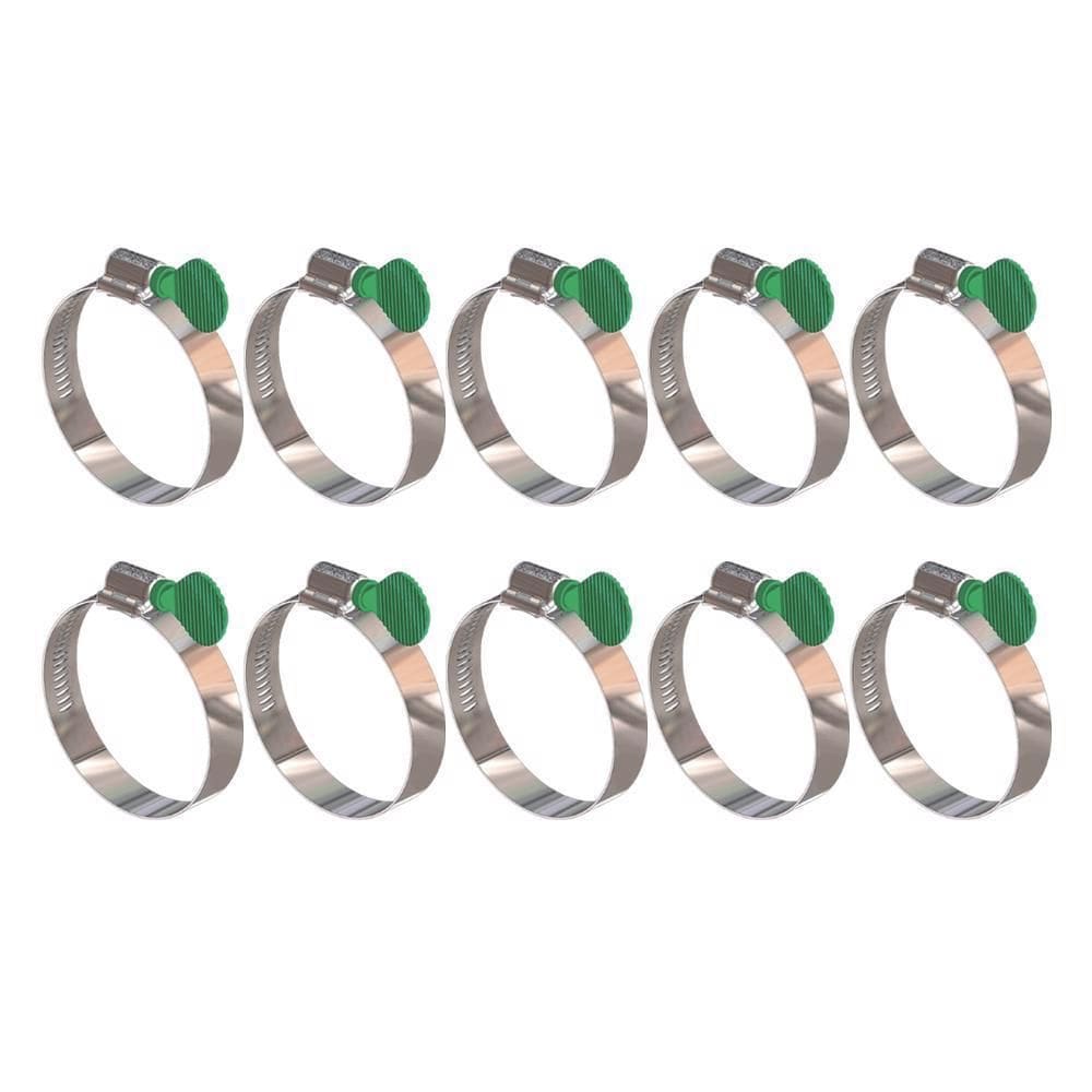 Kit 10 Abraçadeira Parafuso Borboleta 38X51Mm Fita 14,5Mm