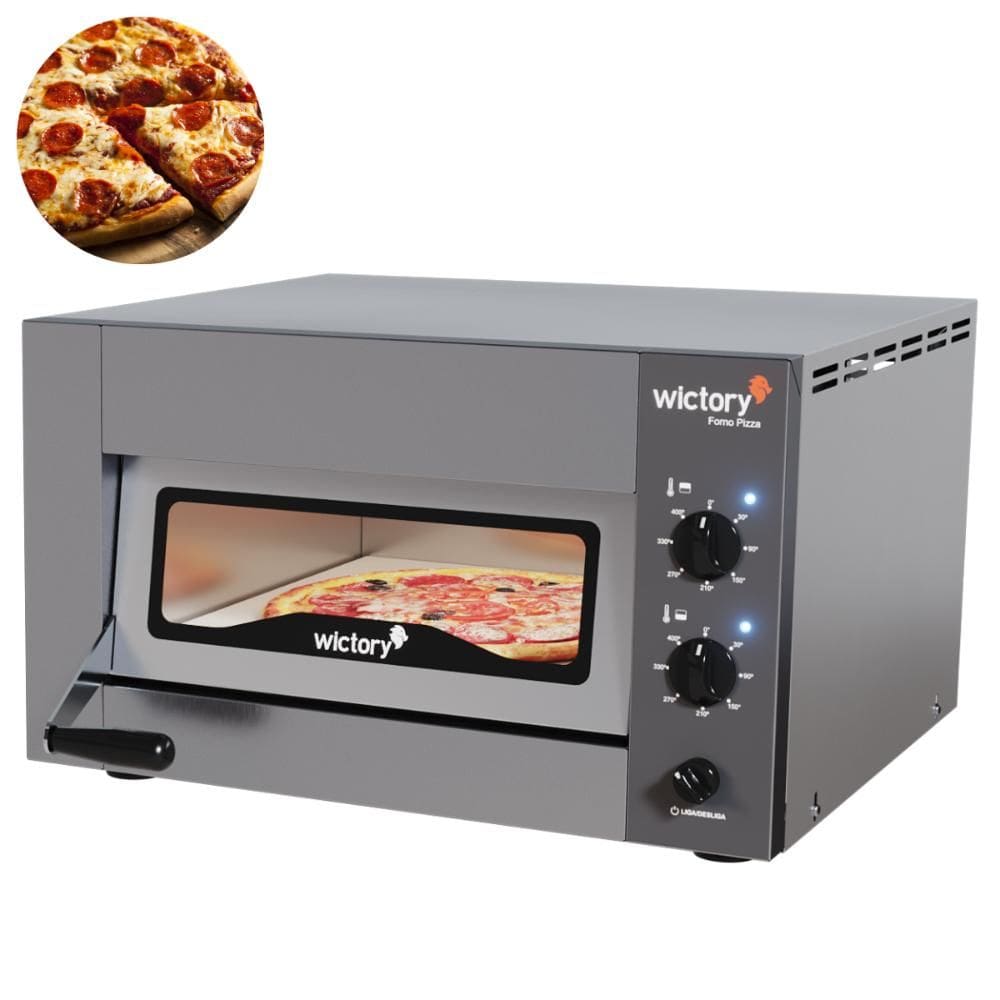 Forno Elétrico Refratário 21 Litros Para Pizza Inox Pedra Refratária WP-35 Wictory