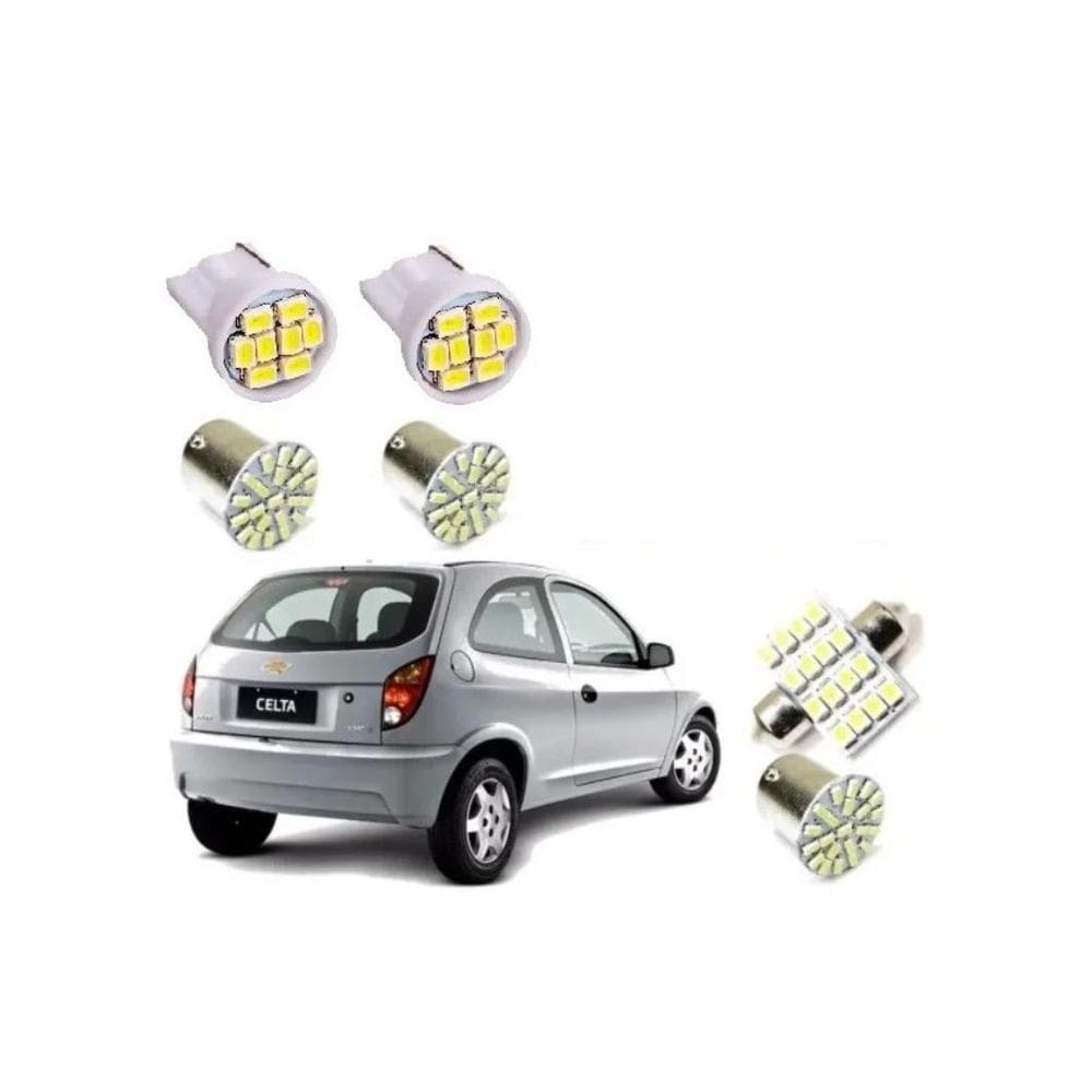 Kit Lâmpadas Led Gm Novo Celta 2006 2007 2008 2009 2010 2011