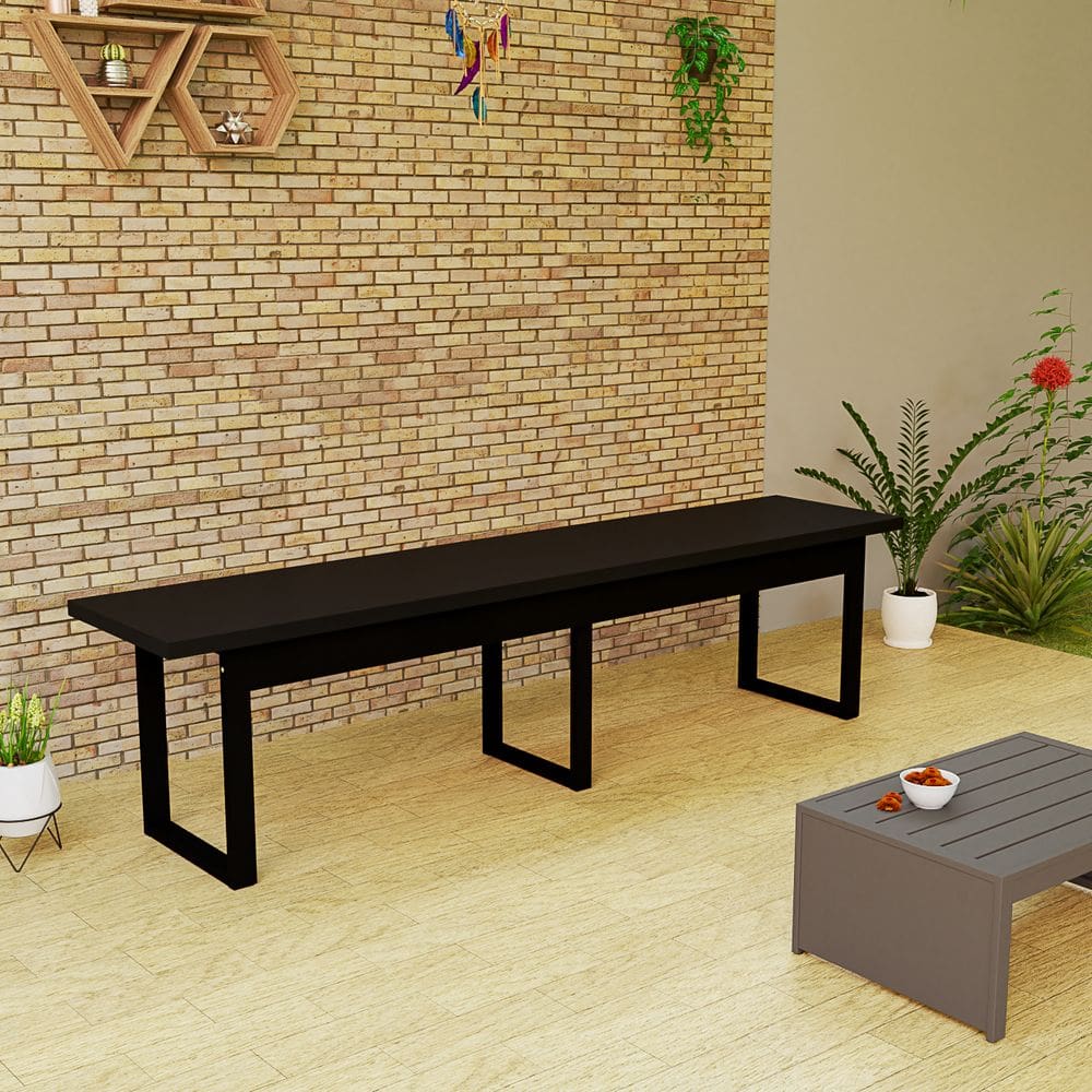 Banco 160cm Estilo Industrial Para Mesa De Jantar Ou Área Gourmet