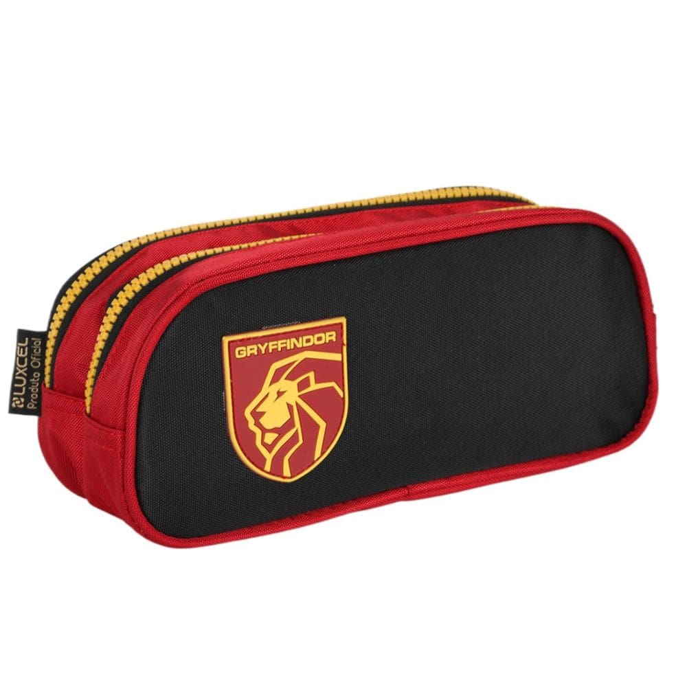 Estojo Infantil Grifinória Vinho Harry Potter 2 Divisórias