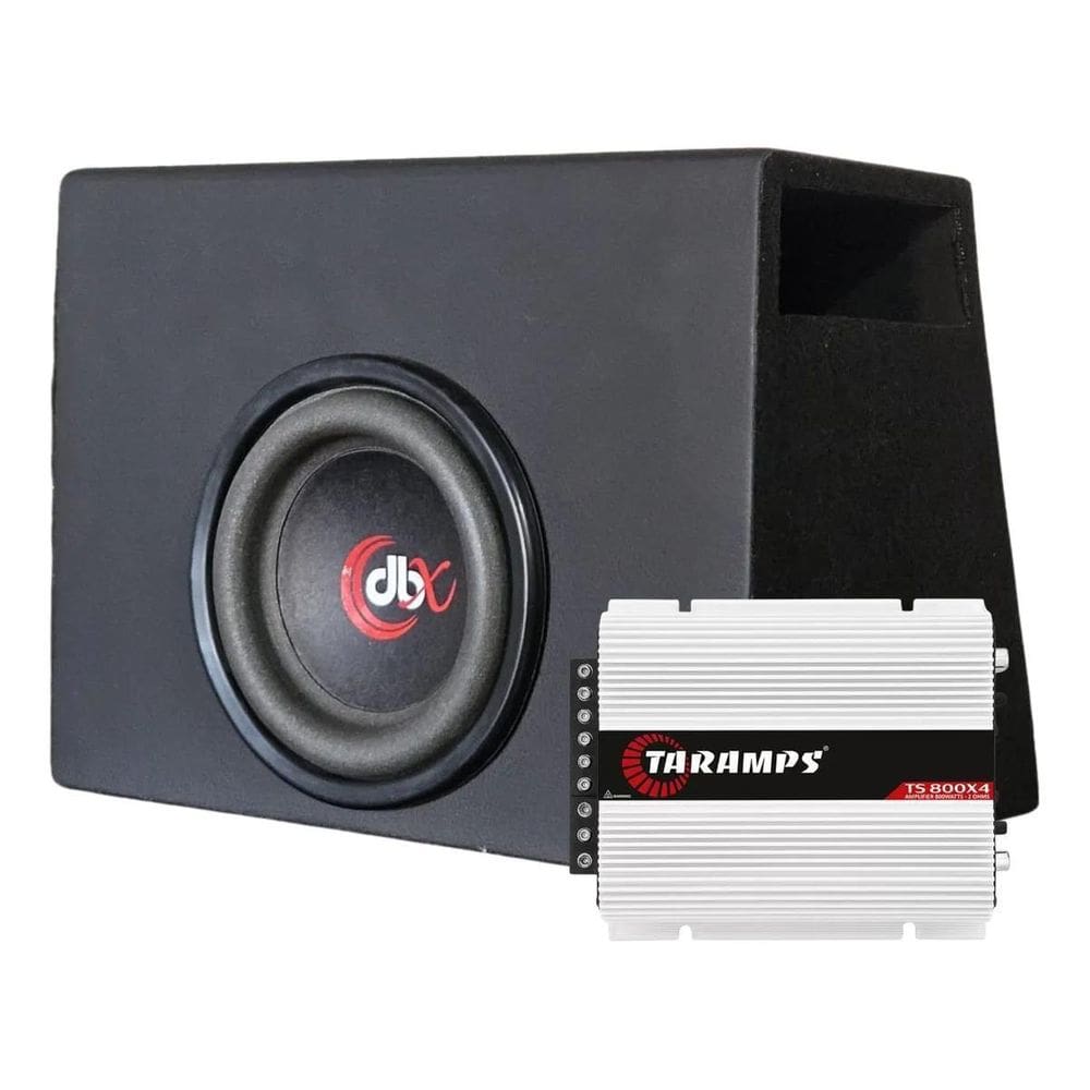 Caixa Passiva Dbx 8 400W Com Modulo Taramps Ts800.4 4 Canais