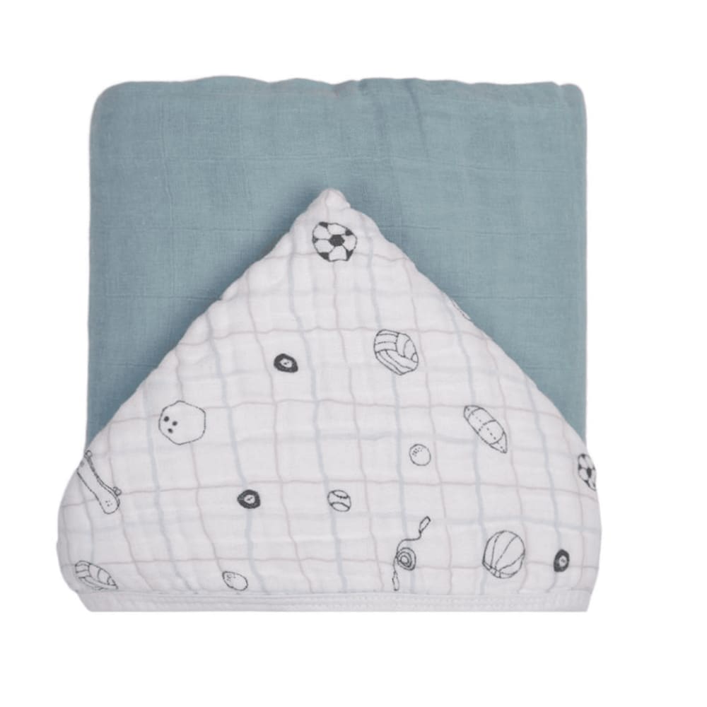 Toalha de Banho Soft Premium Liso com Capuz 90x70cm - Esportes Xadrez - Papi