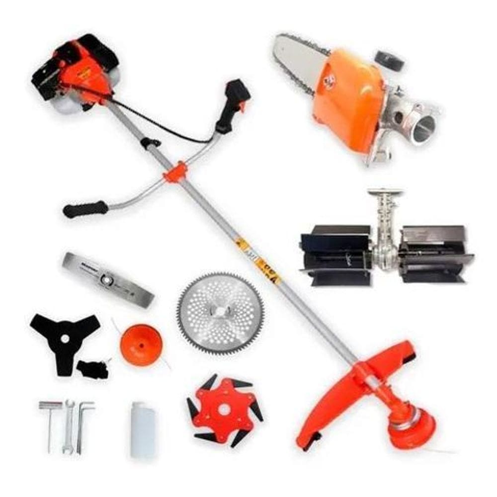 Roçadeira Gasolina 7 Em 1 Laminas +Enxada Rotativa +Motopoda