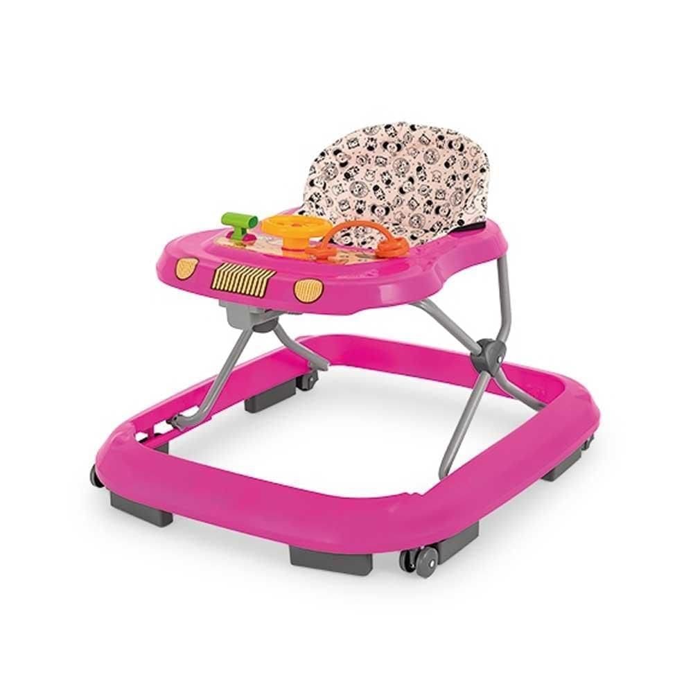 Andador Tutti Baby Safari II Musical Rosa 40002004 - 3 Meses