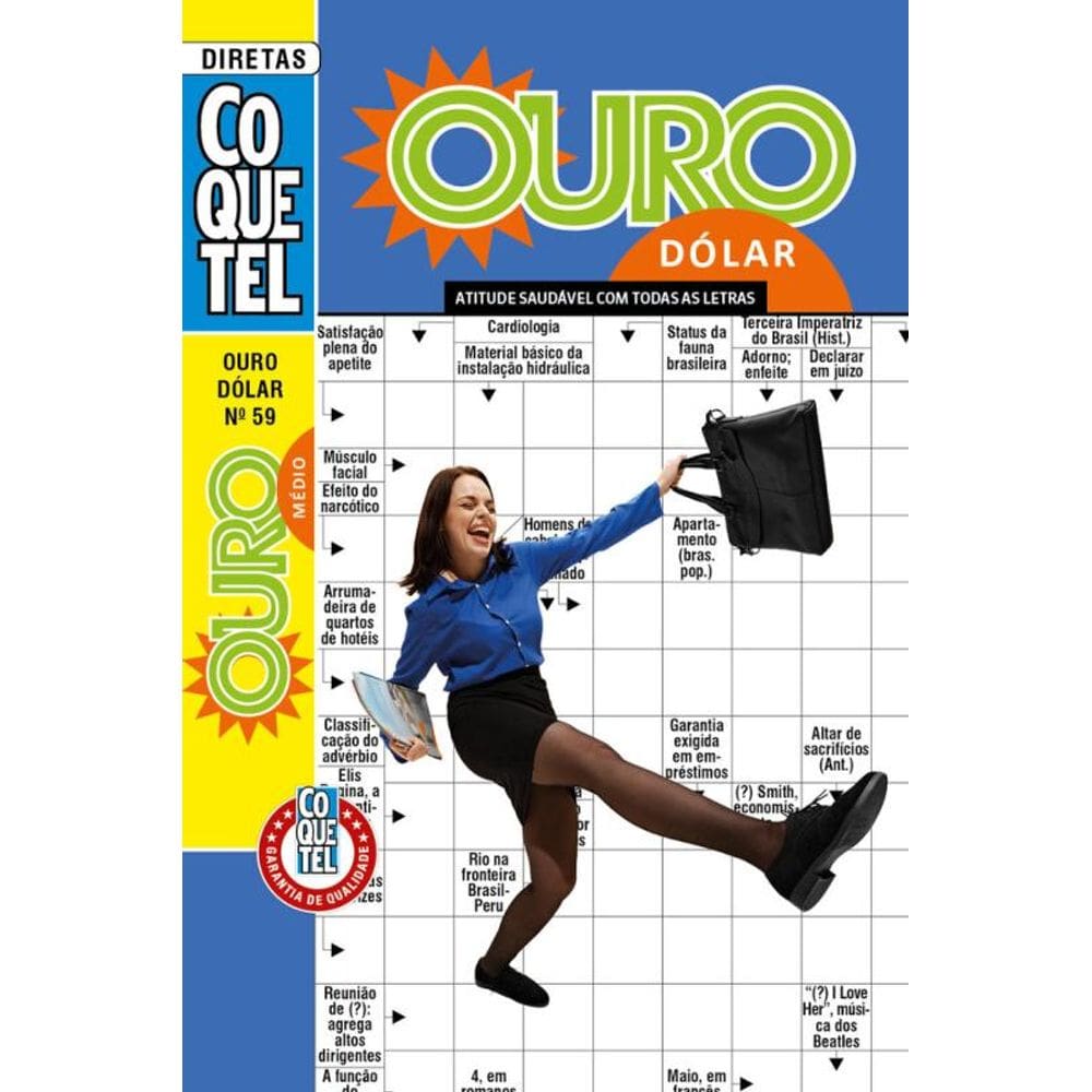 Palavras-Cruzadas Diretas Coquetel Ouro Dólar 59: Nível médio