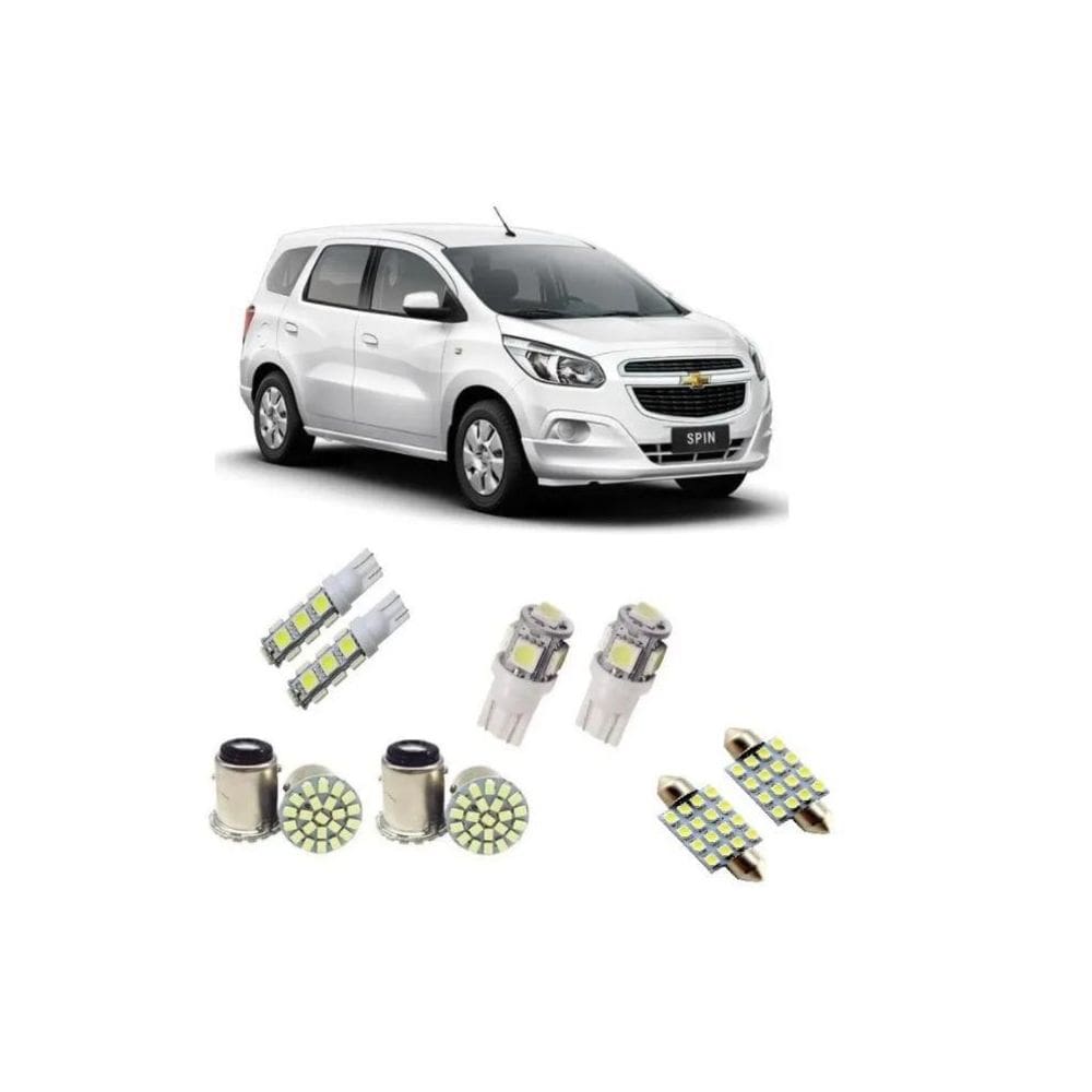 Lâmpadas Leds Automotivas Spin 2012 2013 A 2018 2019