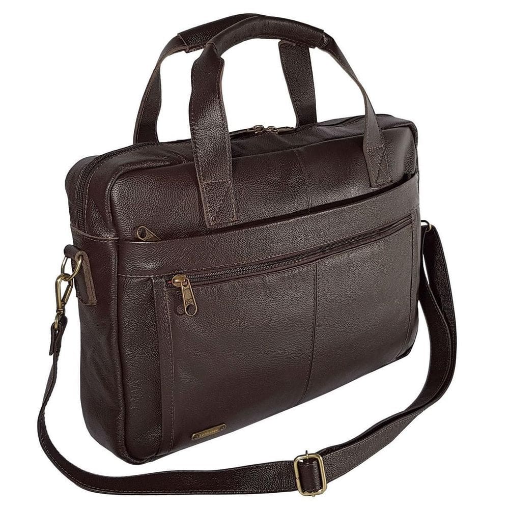 Pasta Executiva De Couro Para Notebook Documentos Marrom