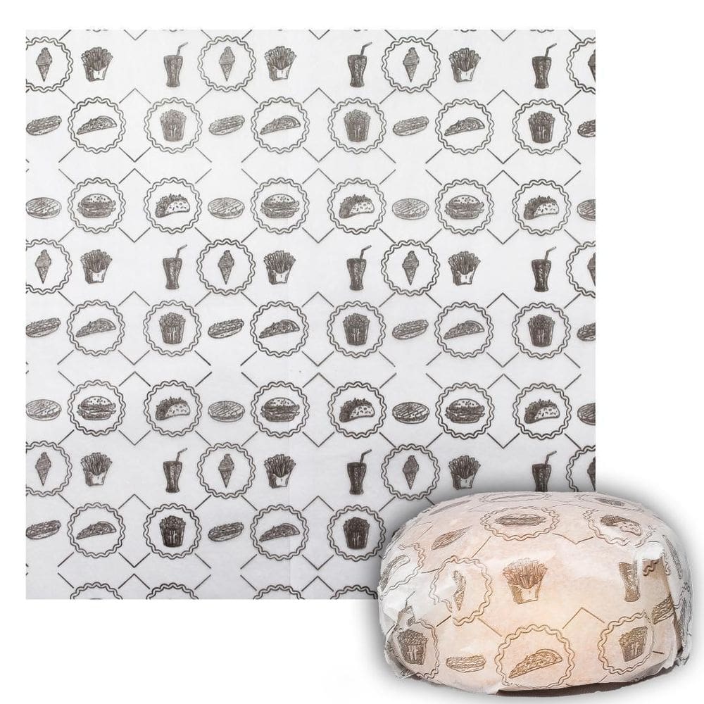 Papel Barreira Gordura Embrulhar Embalar Hamburguer Lanche