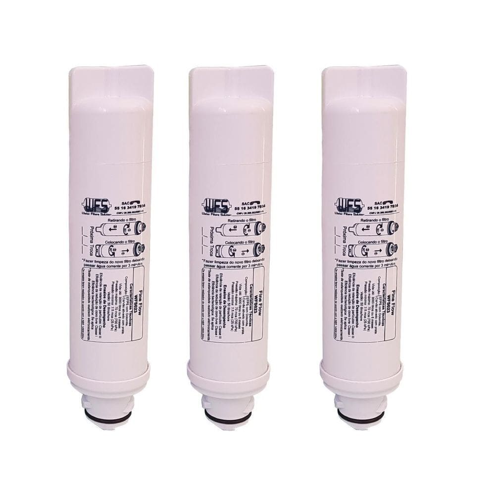 Kit 3 Filtro Electrolux Pa 21 26 31 G Refil Paufcb30 Agua