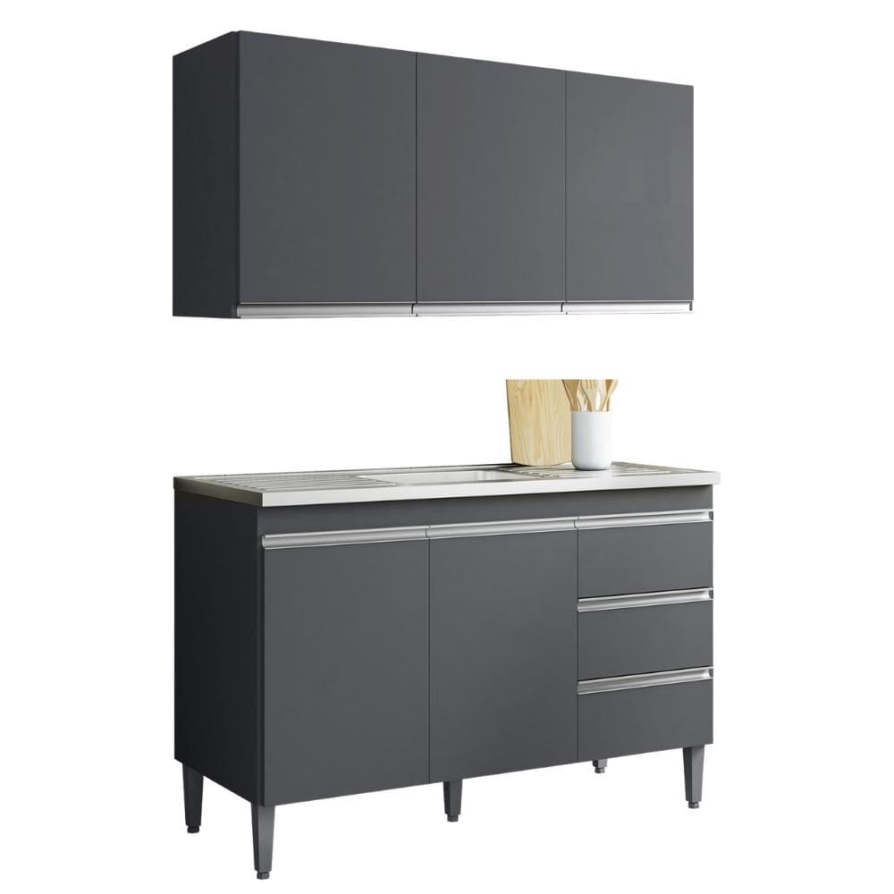 Armario Aereo E Balcao Para Pia 120 cm Andreia REAJL Moveis