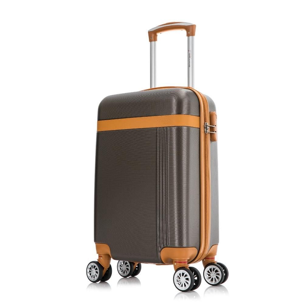 Mala de viagem bordo pequena 10kg Bruges Swiss Move Marrom