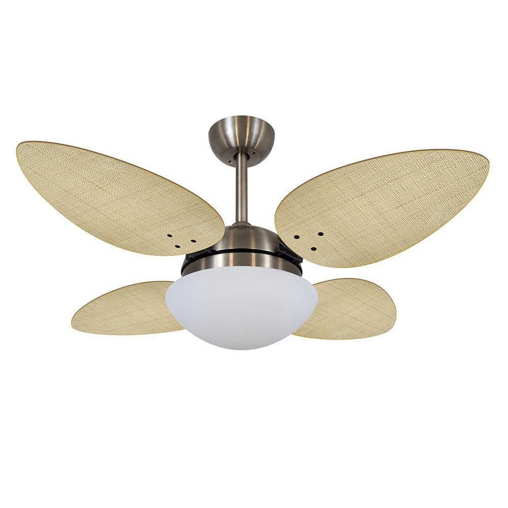 Ventilador De Teto Volare Bronze Vd42 4 Pás Natural 110V