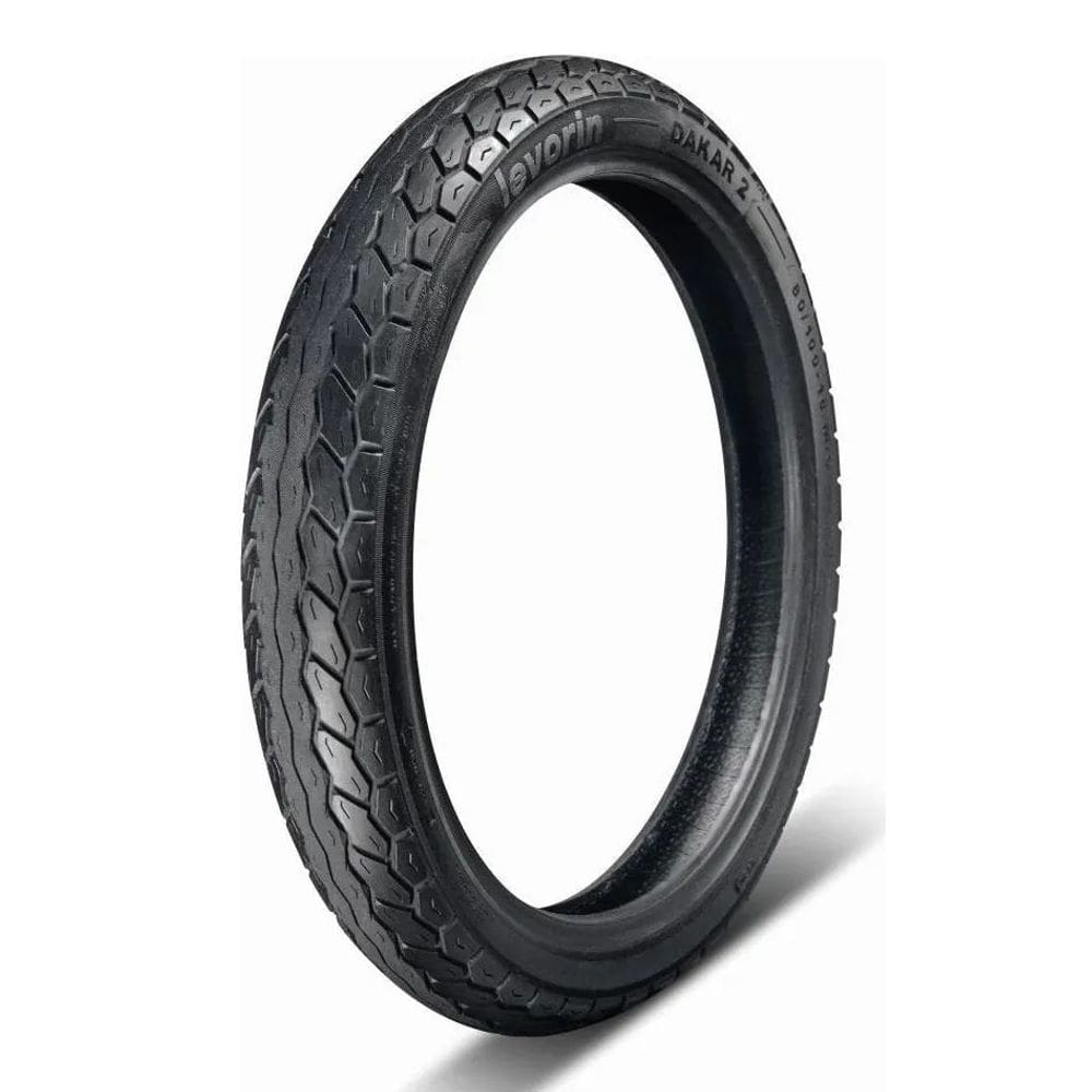 Pneu 80/100-18 Dianteiro Levorin Dakar Ii 47P Uso Sem Camara Cg 125 150 160 Fan Start Cargo Ob 150 Haojue Dk150