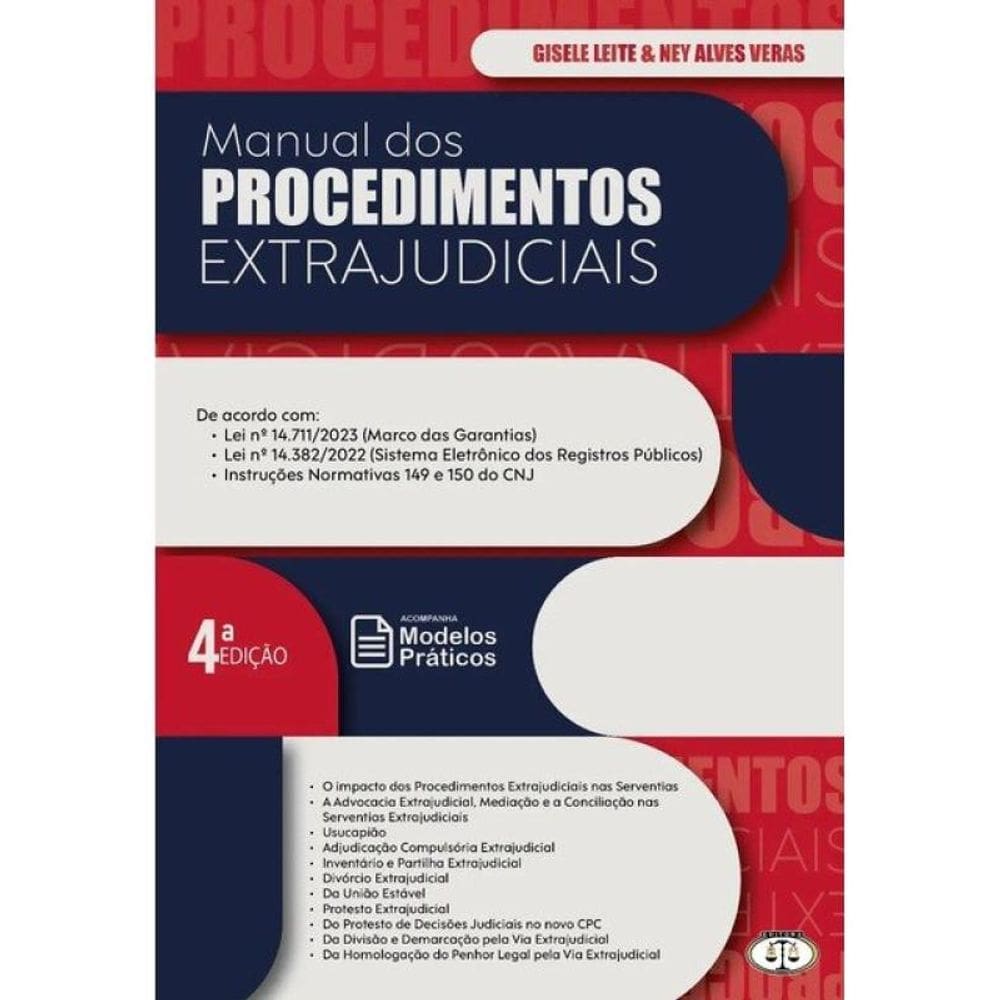 Manual Dos Procedimentos Extrajudiciais - 2025