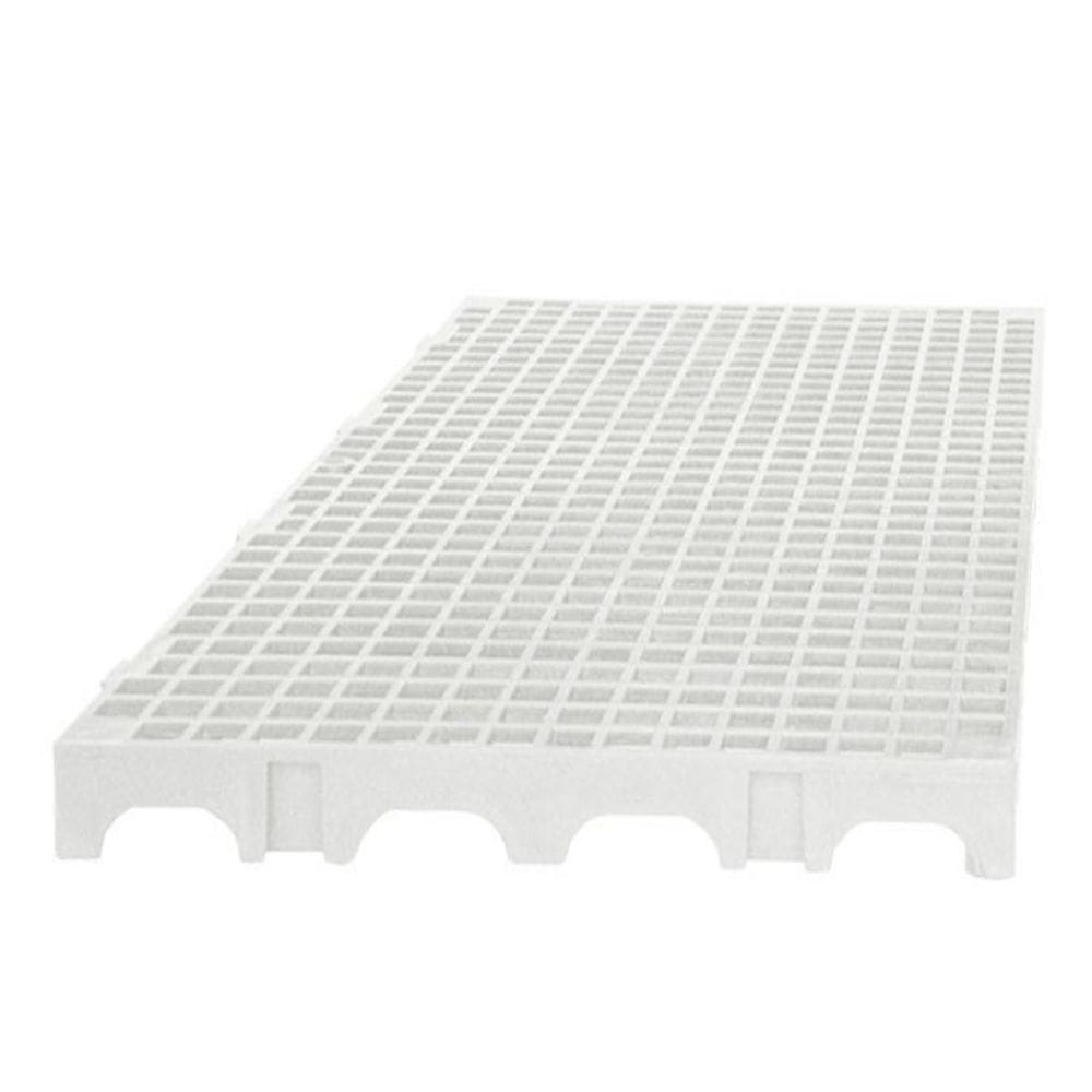 40 Palete Pallet Piso Estrado Plastico Reforçado Branco