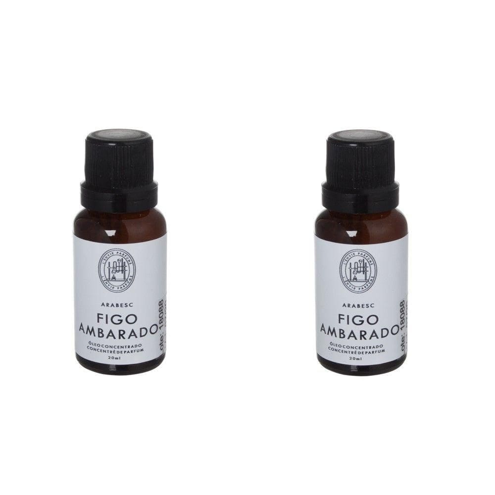 Kit 02 óleos Concentrado Figo Ambarado 20ml Lenvie
