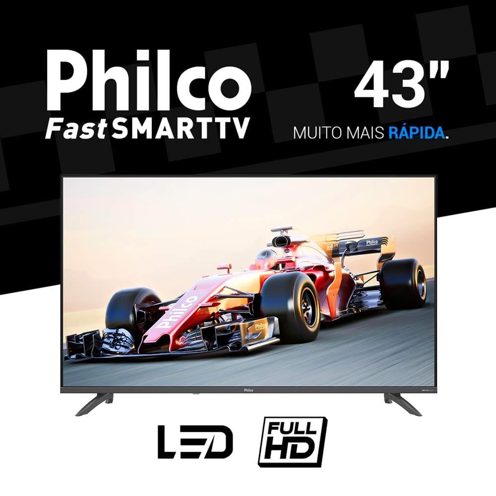 Smart TV 43” Philco Android TV Full HD Borda Infinita P43EAA