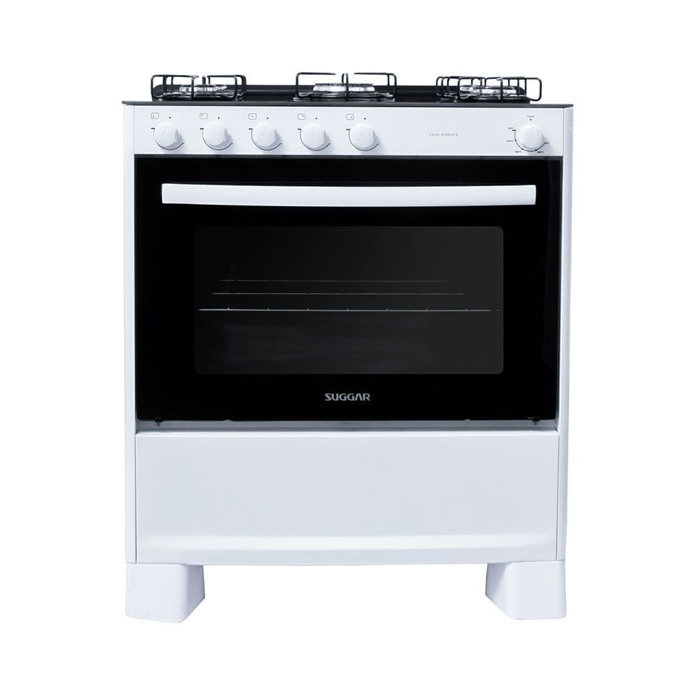 Fogao Suggar de Piso Cook Essence 5 Bocas com Mesa de Vidro