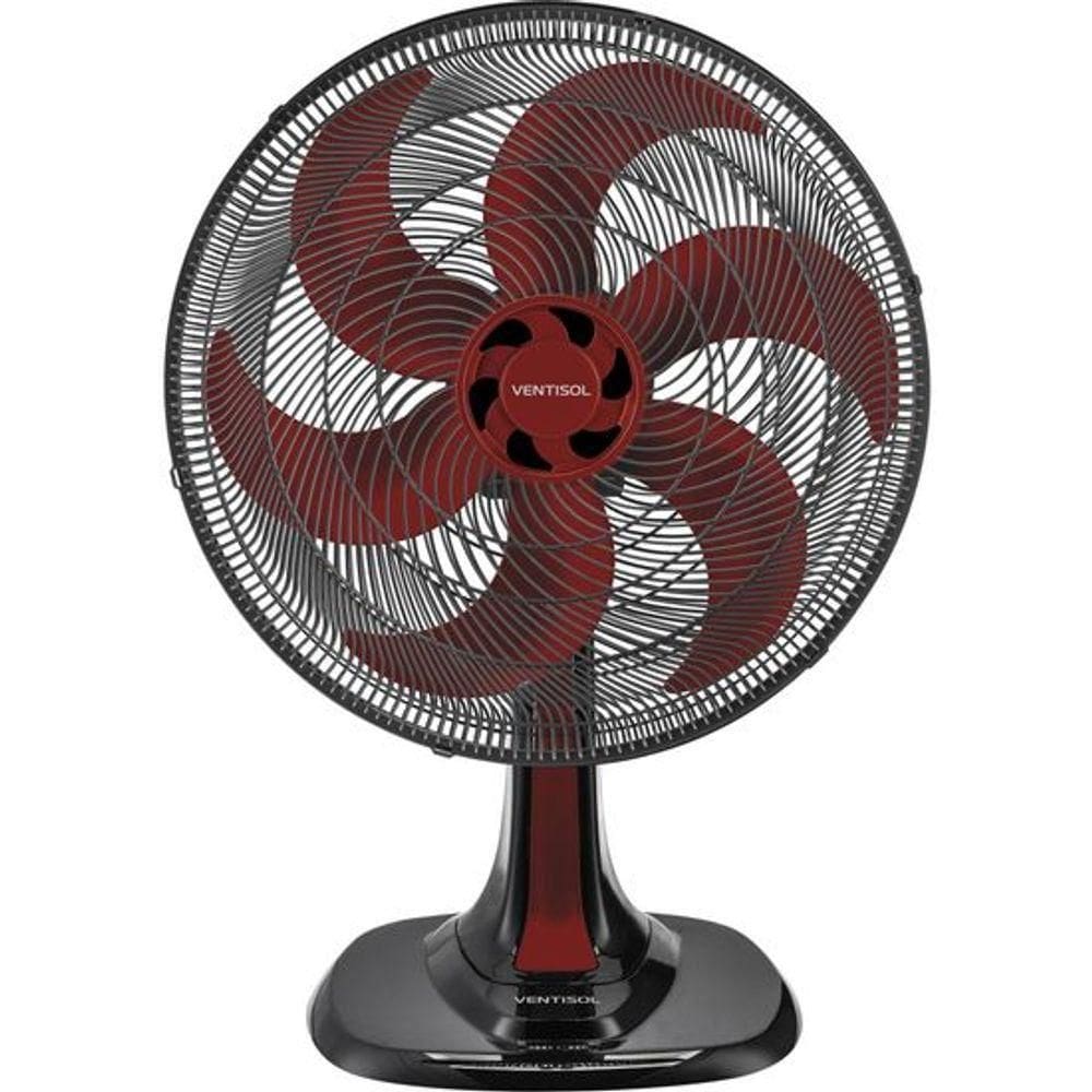 Ventilador De Mesa Ventisol Turbo 6 40cm Vermelho 220V