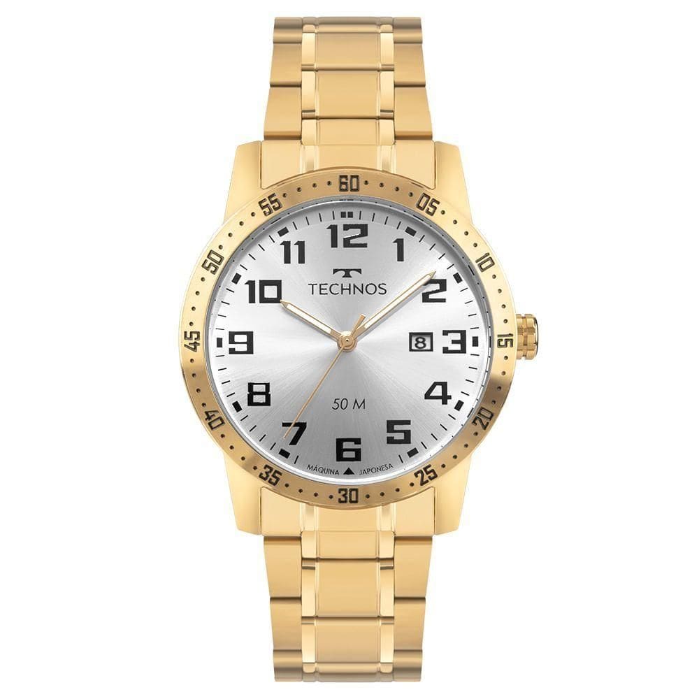 Relógio Technos Masculino Militar Dourado - 2115uat/1k