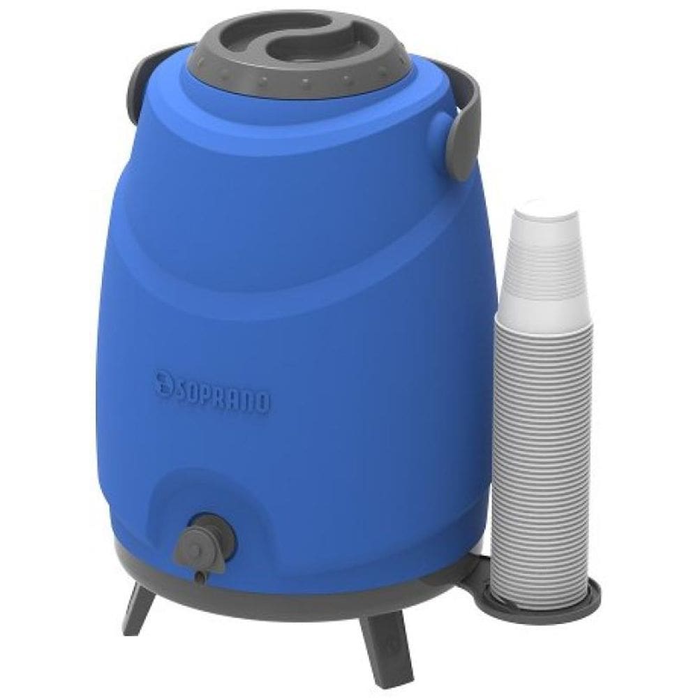Botijao Térmico Com Pés Soprano Estacionario Aspen 12l Azul