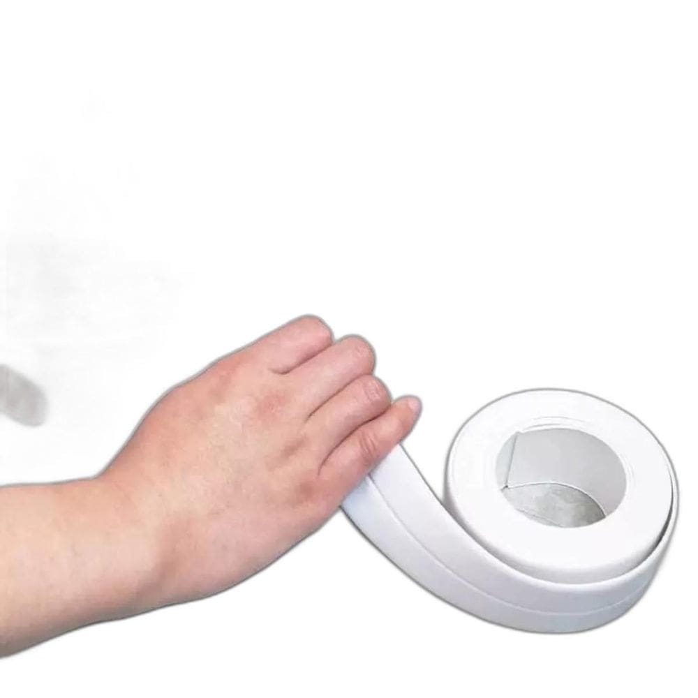 Fita Selante Branca PVC À Prova D`Água 2cm x 3m