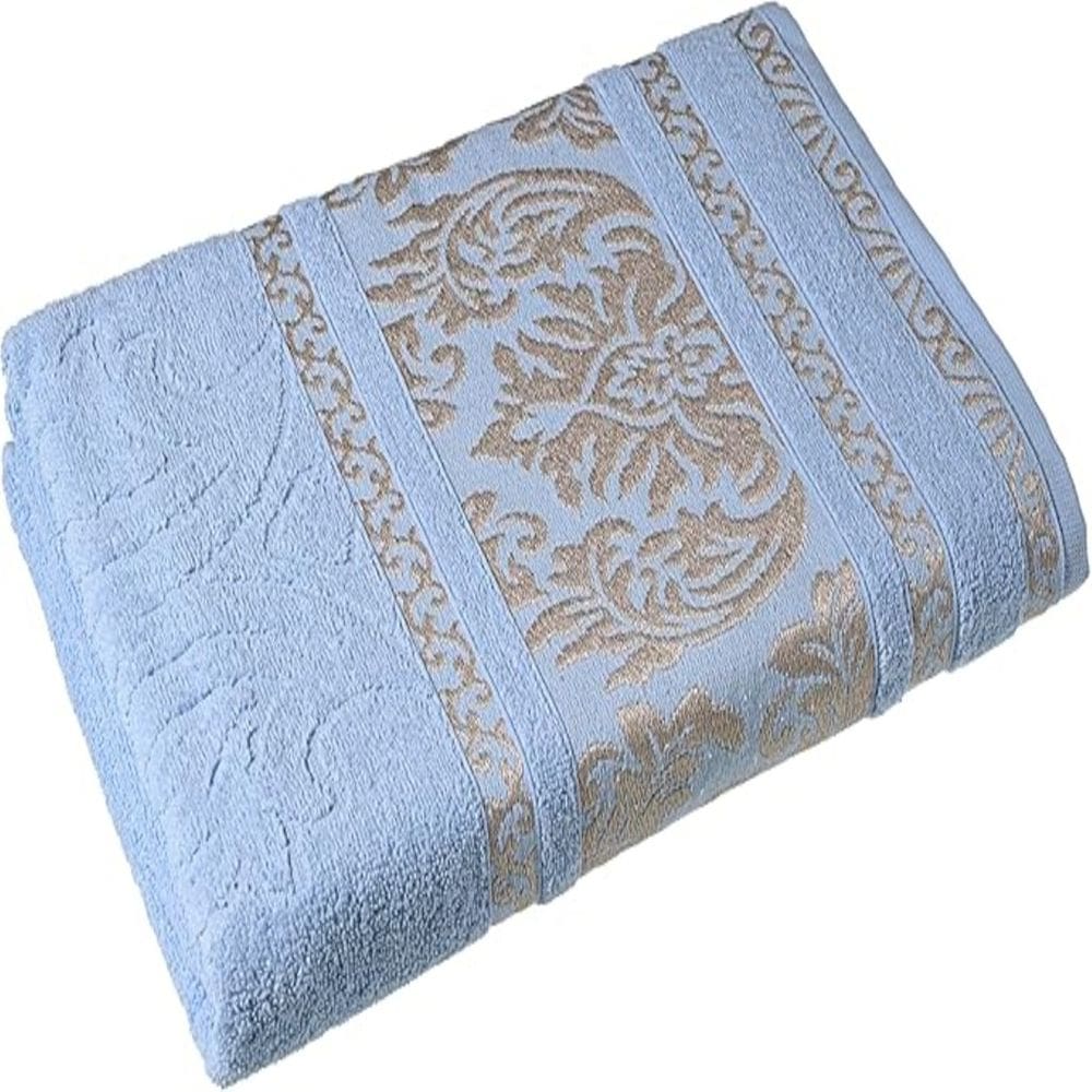 Toalha Banhão Gigante 80x160 cm Ibiza CavHome 450 gr Algodão Jacquard Alta Absorção Azul Claro