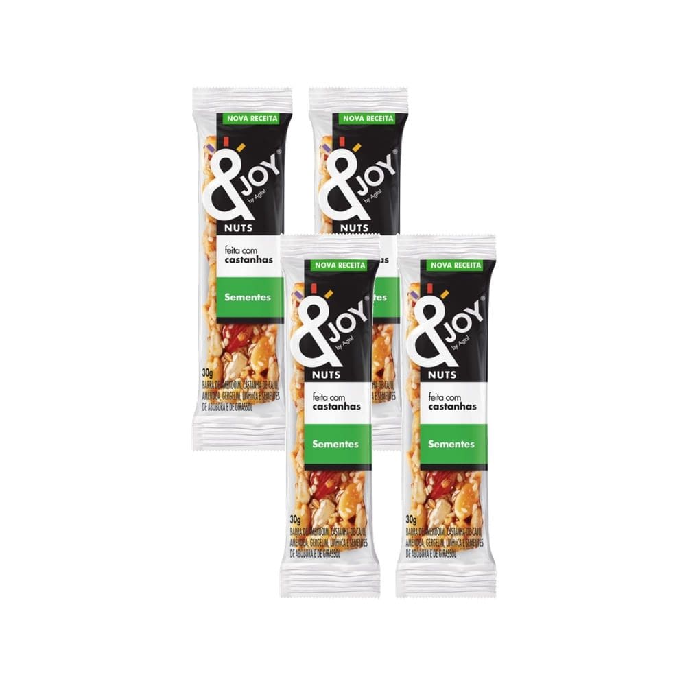Kit 2 Barra de Cereais & Joy Mixed Nuts Sementes 60g