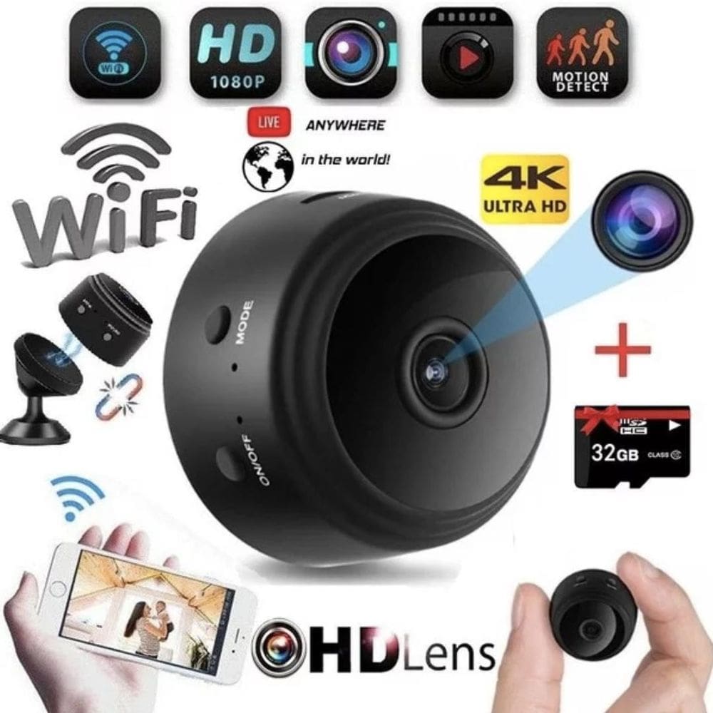 Mini Câmera Ip Visão Noturna Sensor Movimento