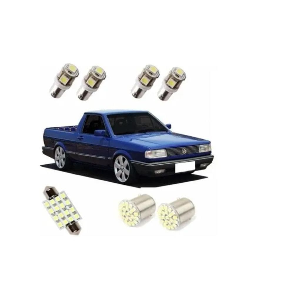 Lâmpada LED Blue Lion Kit Gol Parati Voyage Saveiro Quadrado