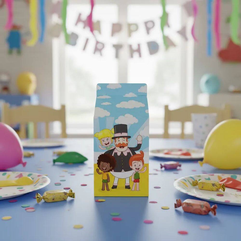 Kit 30 Lembrancinhas Milk Mundo Bita Festa Infantil Aniversário