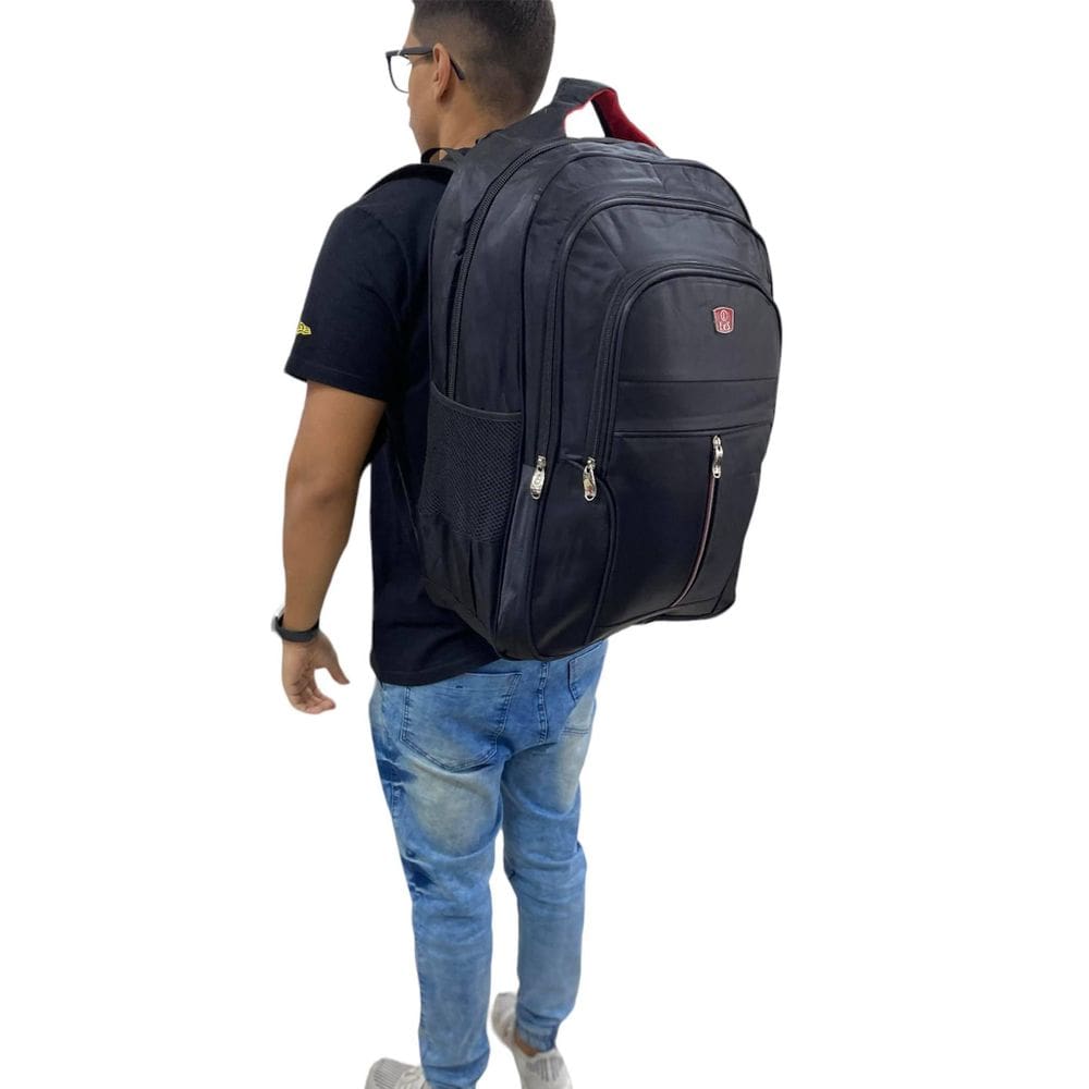 Mochila Masculina Motoqueiro Extra Grande Ggg Notebook Full