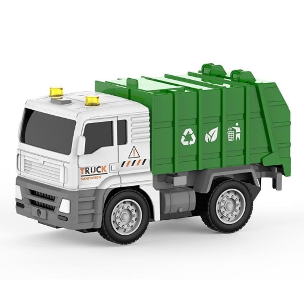 Brinquedo Caminhão de Lixo com Fricção, Luz e Som - Shine Toys