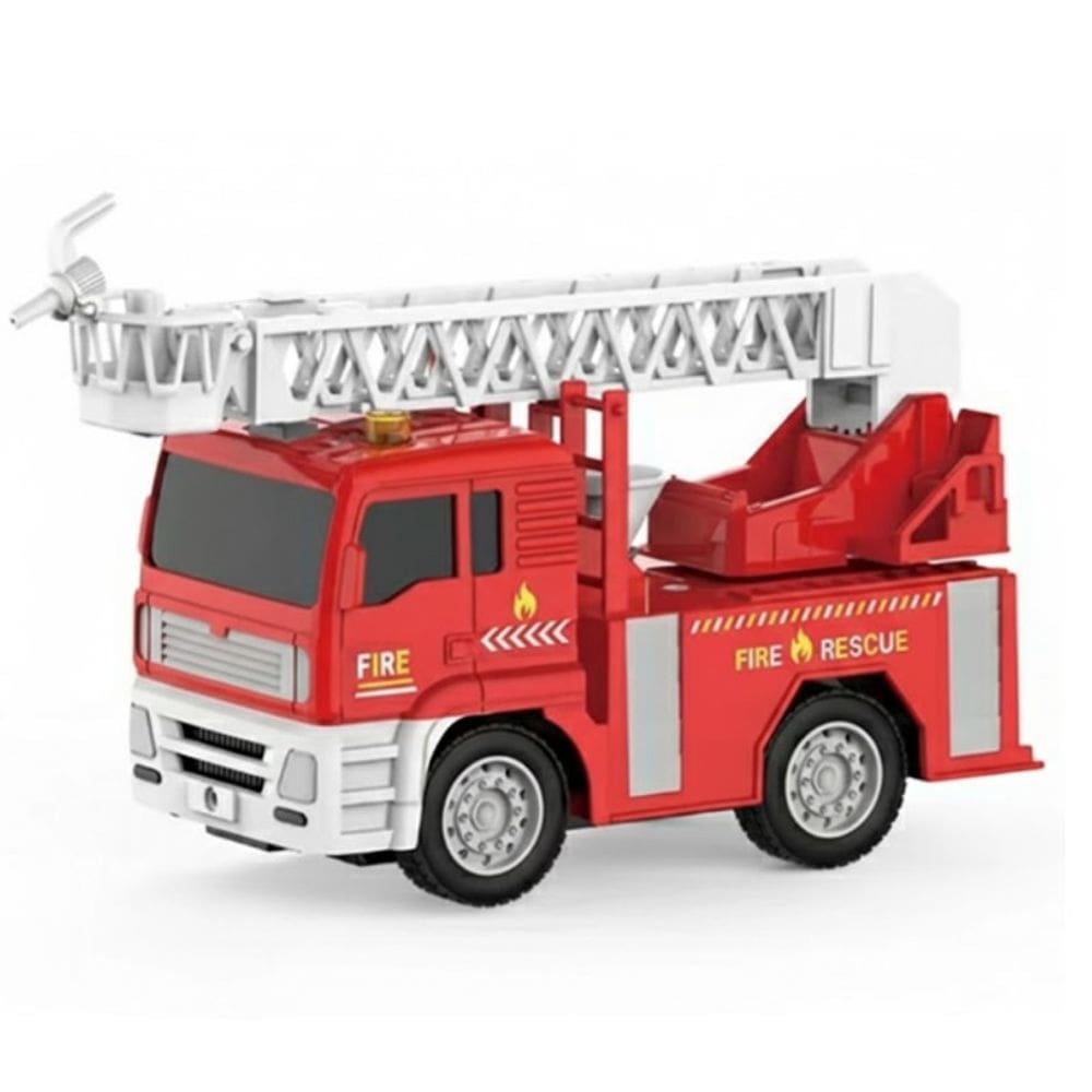 Carrinho de Bombeiro com Fricção, Luz e Som - Shine Toys