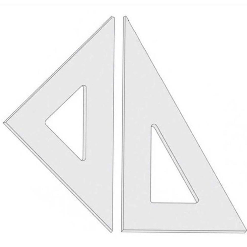 Par De Esquadros Desenho Técnico 32Cm-Fenix